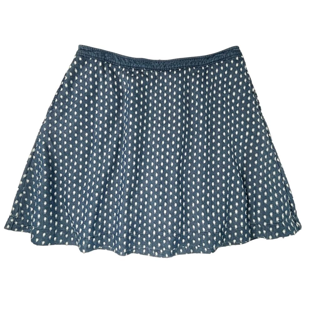 Lane Bryant Blue and White Skater Skirt
